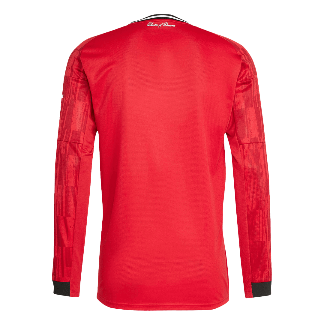 Manchester United Mens Home Long Sleeve Soccer Jersey 2025/26 Red