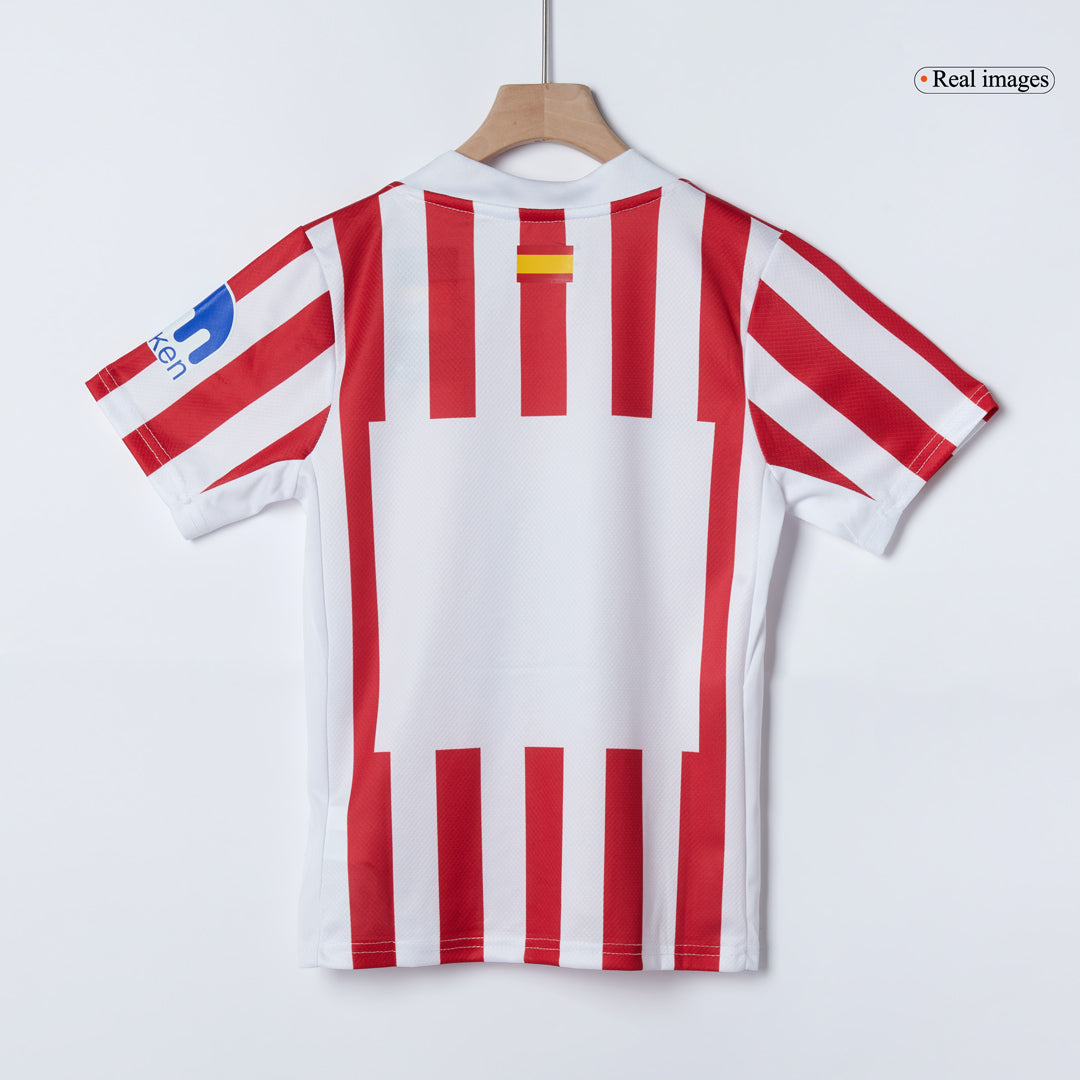 Atletico Madrid Kids Home Soccer Kit 2025/26 Red&White