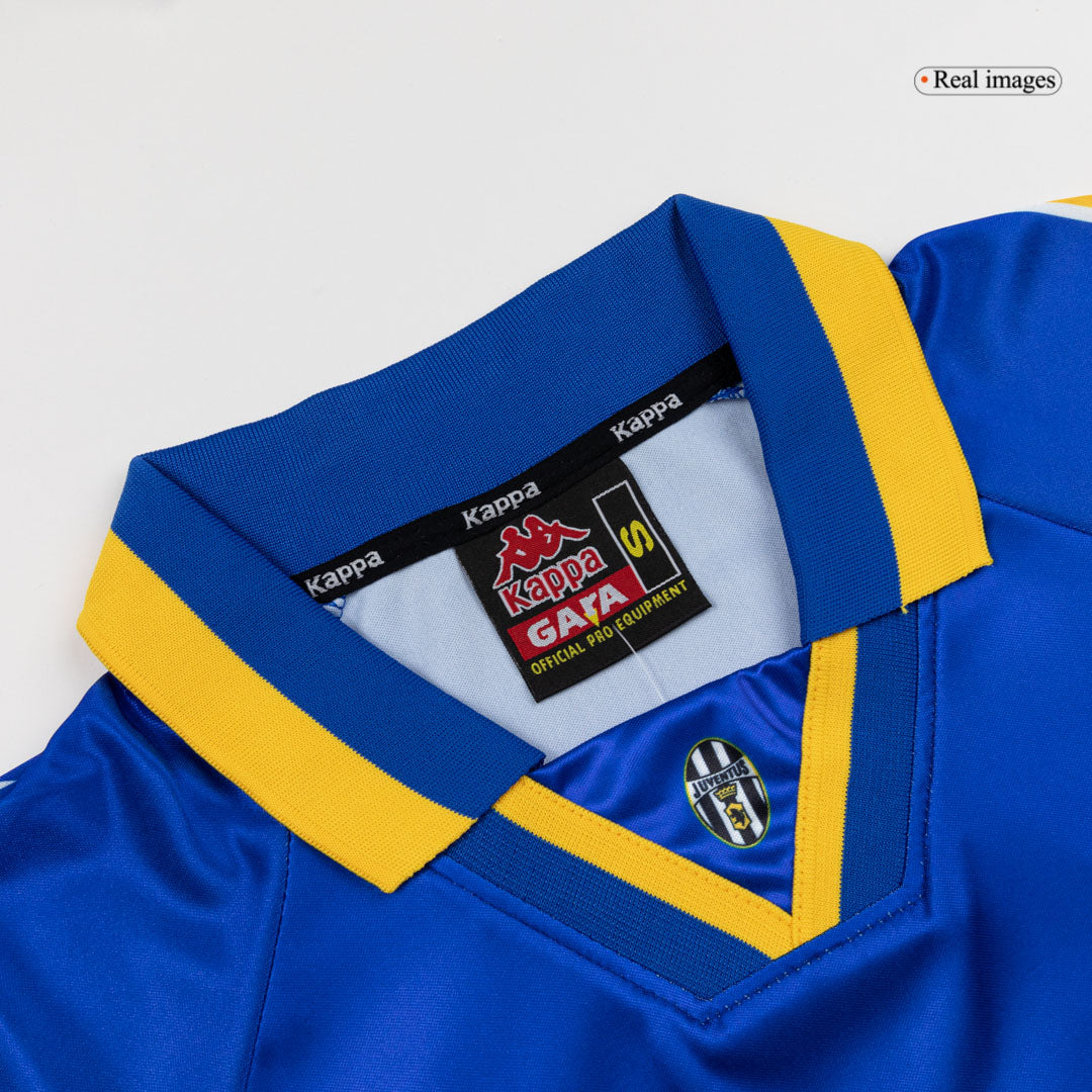 Retro Juventus Mens Away Soccer Jersey 1995/96 Blue