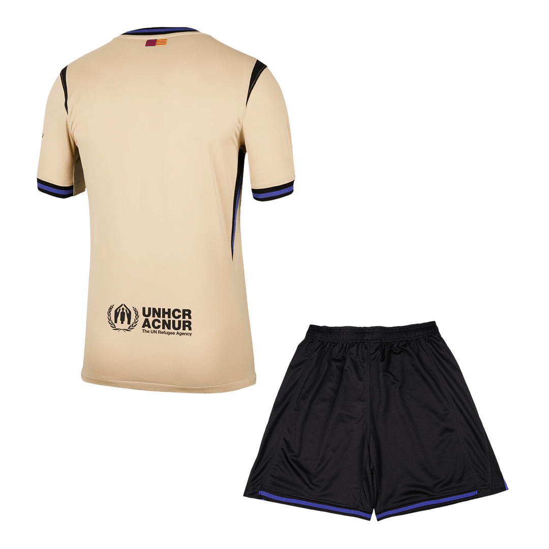 Barcelona Mens Away Soccer Kit 2025/26 Yellow&Black