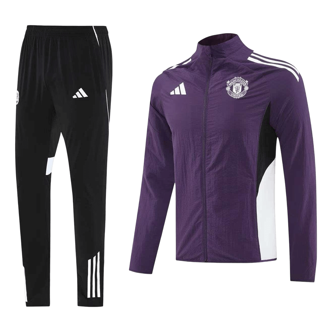 Manchester United Mens Training Tracksuit Kit 2025/26 Purple