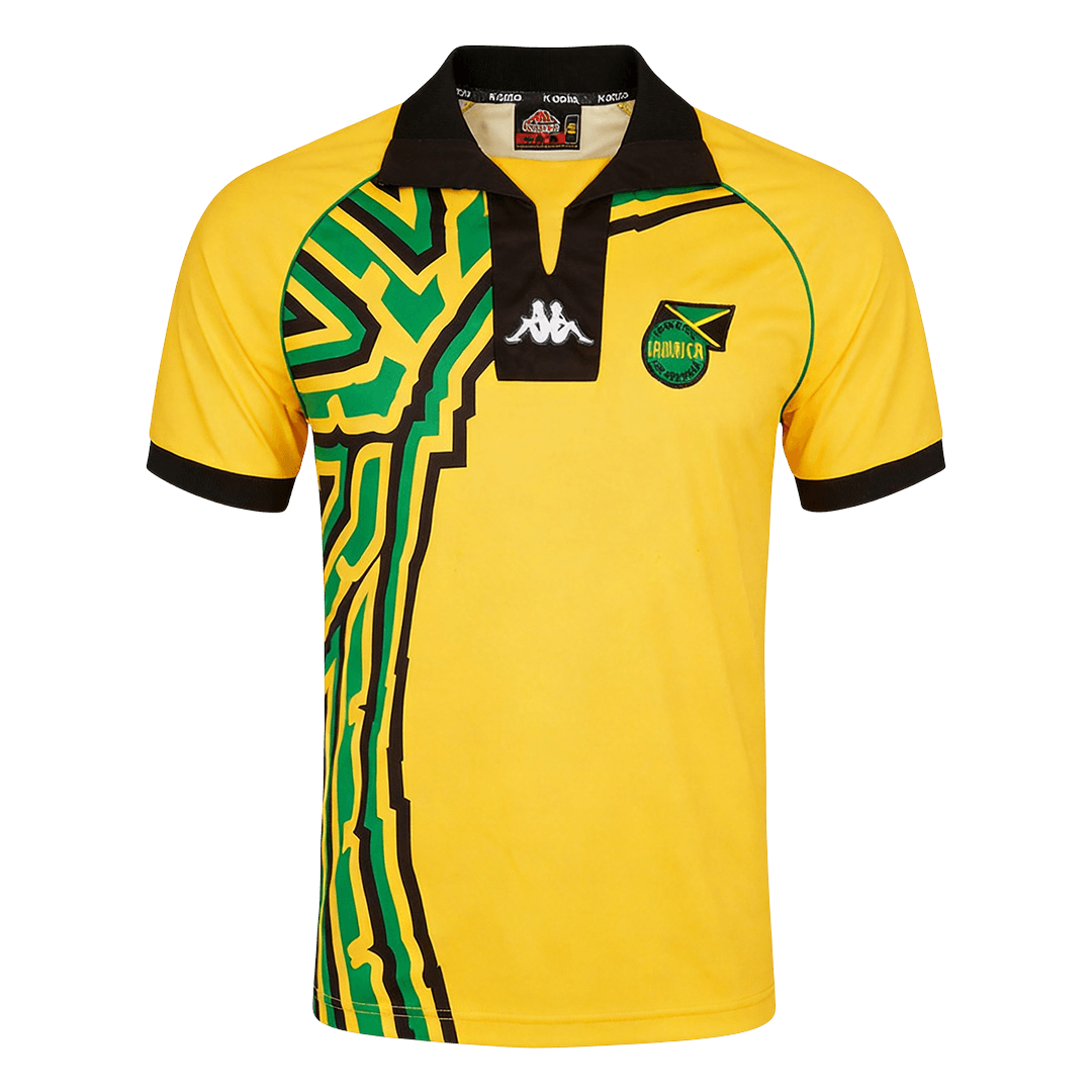 Retro Jamaica Mens Home Soccer Jersey 1998 Yellow