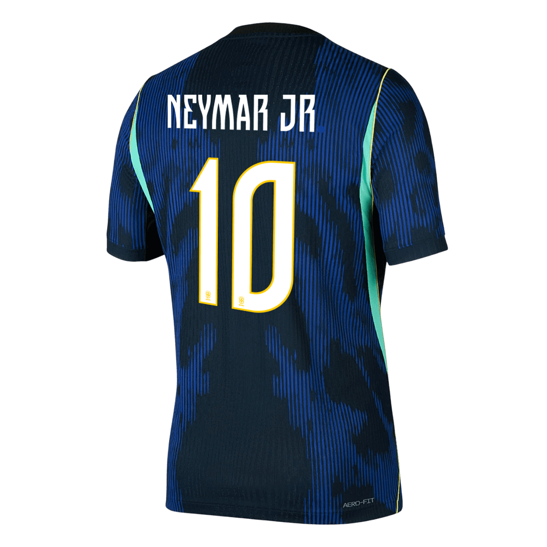 NEYMAR JR #10 Brazil Mens Away Soccer Jersey World Cup 2026 Navy - Player Version