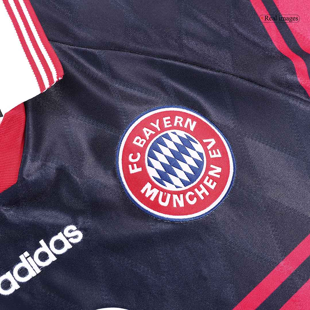 Retro Bayern Munich Mens Home Soccer Jersey 1997/99 Black&Red