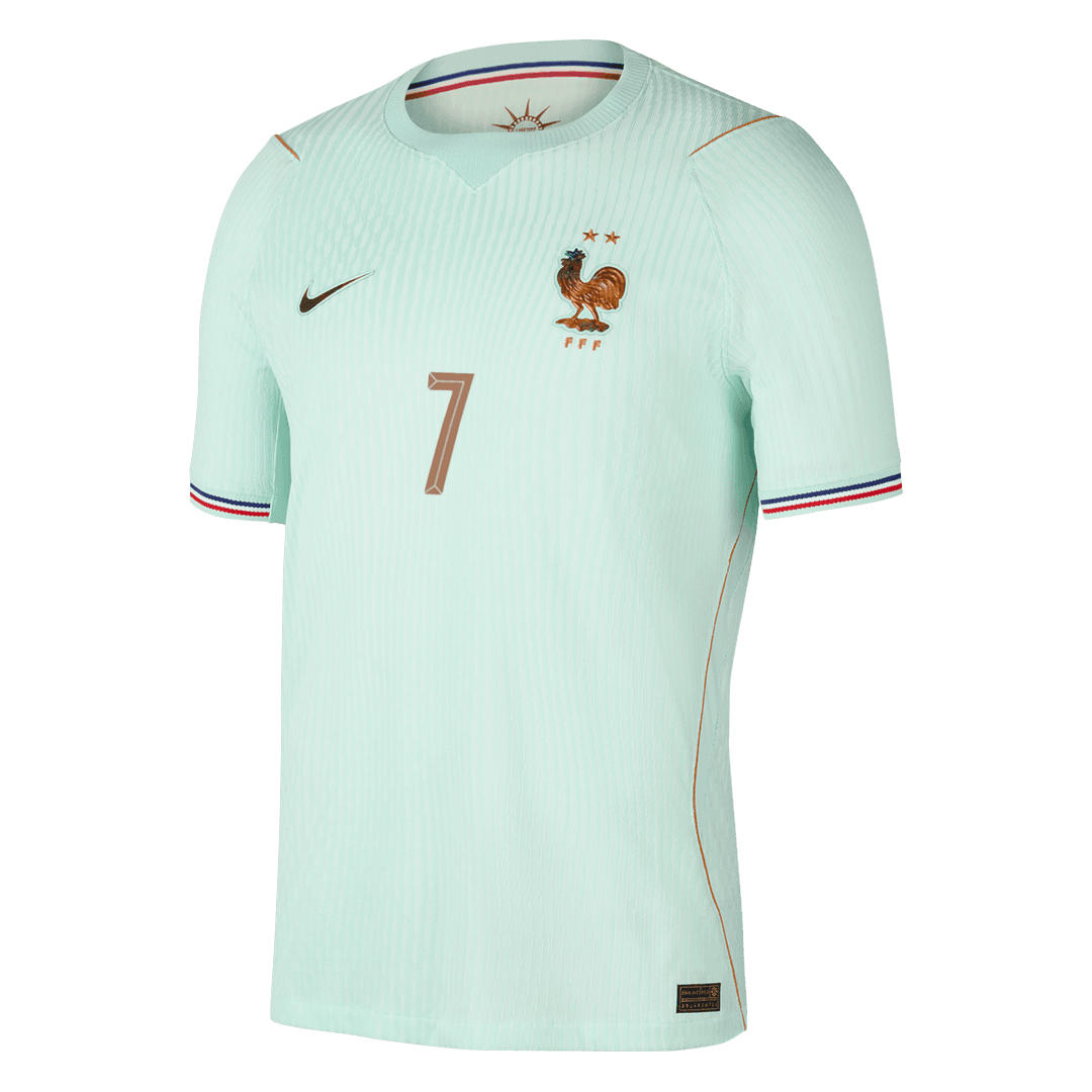 DEMBELE #7 France Mens Away Soccer Jersey World Cup 2026 Green - Player Version