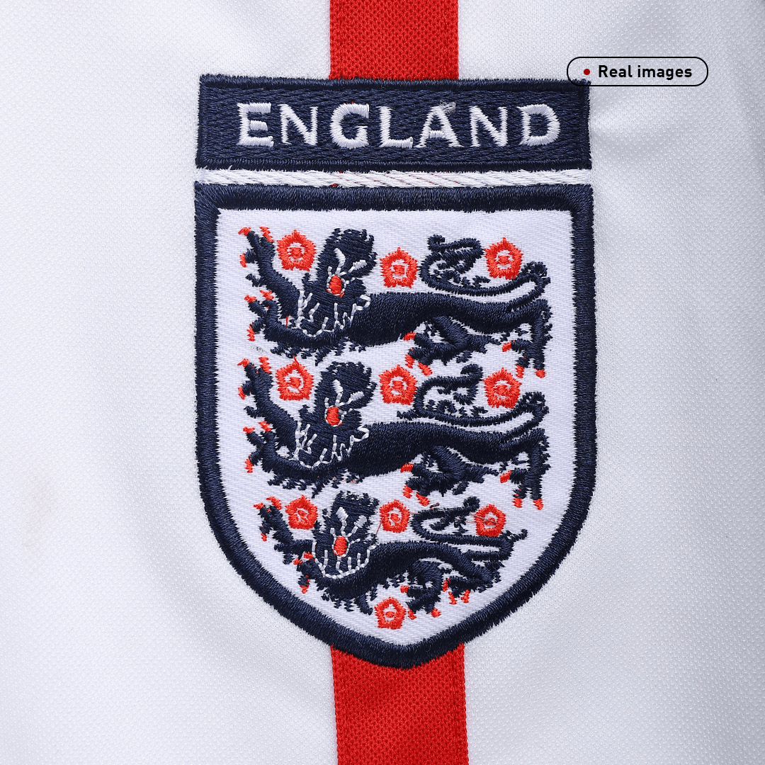 Retro England Mens Home Soccer Jersey 2002 White