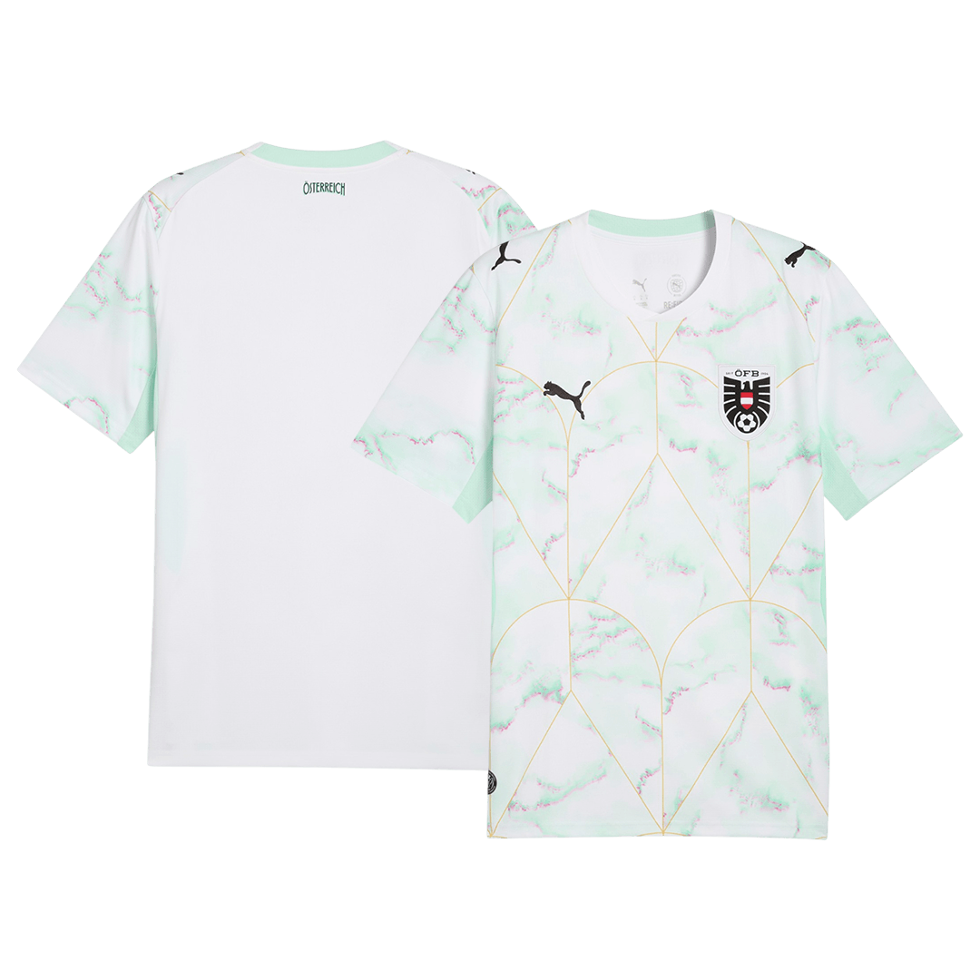 Austria Mens Away Soccer Jersey World Cup 2026 White