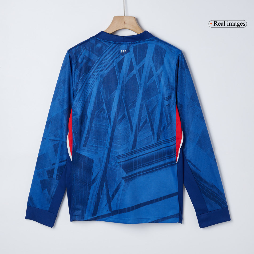 Chelsea Mens Home Long Sleeve Soccer Jersey 2025/26 Blue