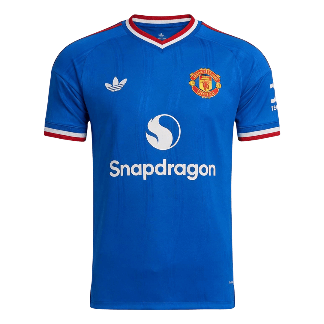 Manchester United Mens Away Soccer Jersey 2026/27 Blue - Player Version