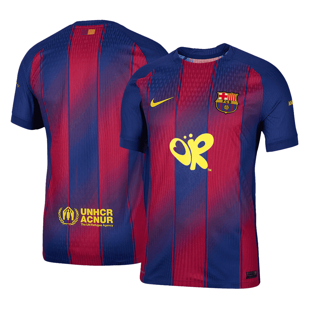 Barcelona Mens Home Soccer Jersey 2025/26 Red&Blue - Player Version