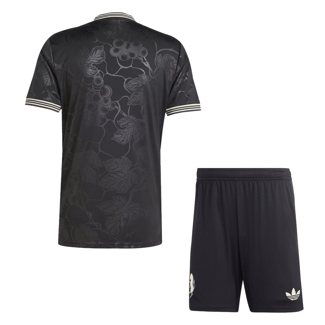 Juventus Mens Third Away Soccer Kit 2025/26 Black