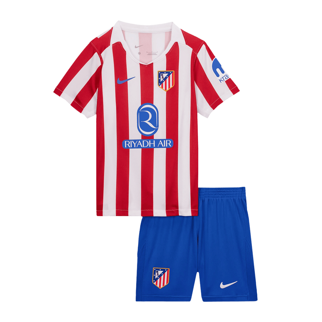 Atletico Madrid Kids Home Soccer Kit 2025/26 Red&White