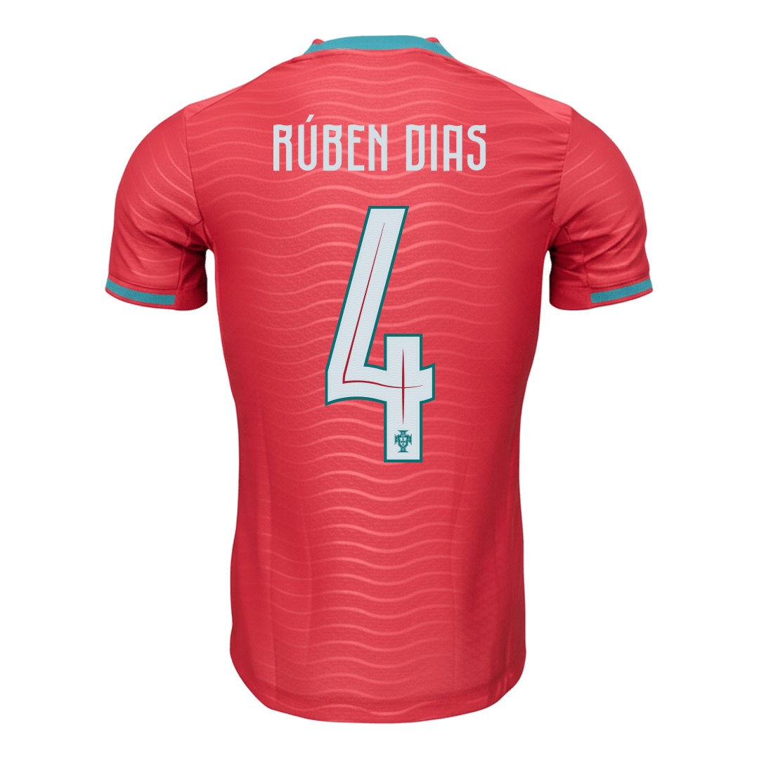 RÚBEN DIAS #4 Portugal Mens Home Soccer Jersey World Cup 2026 Red - Player Version