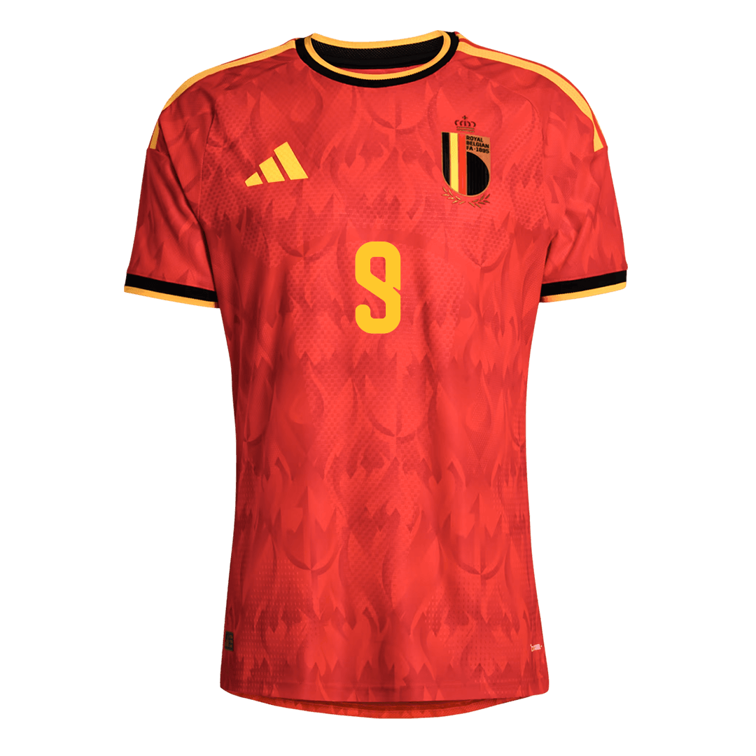 LUKAKU #9 Belgium Mens Home Soccer Jersey World Cup 2026 Red - Player Version