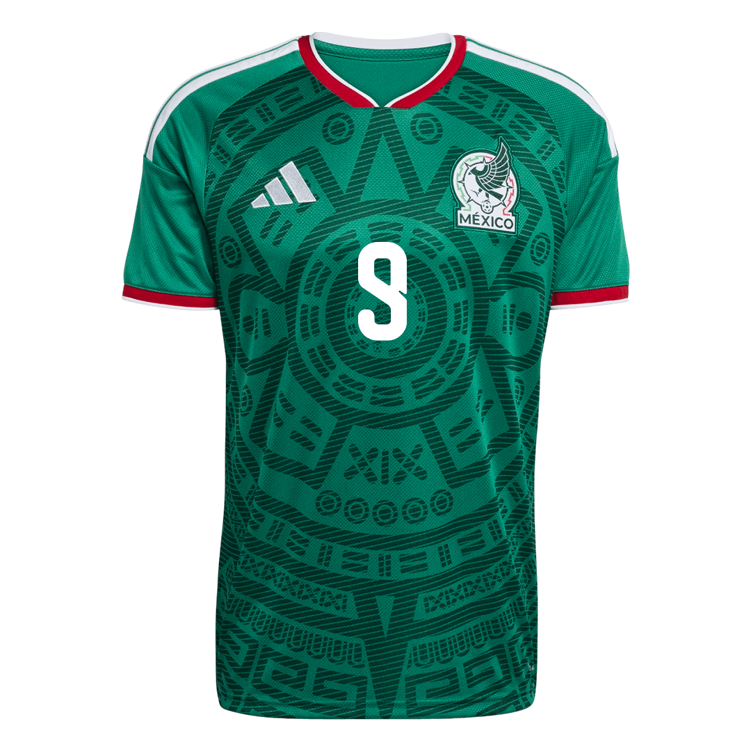 Raúl #9 Mexico Mens Home Soccer Jersey World Cup 2026 Green [PREMIUM]