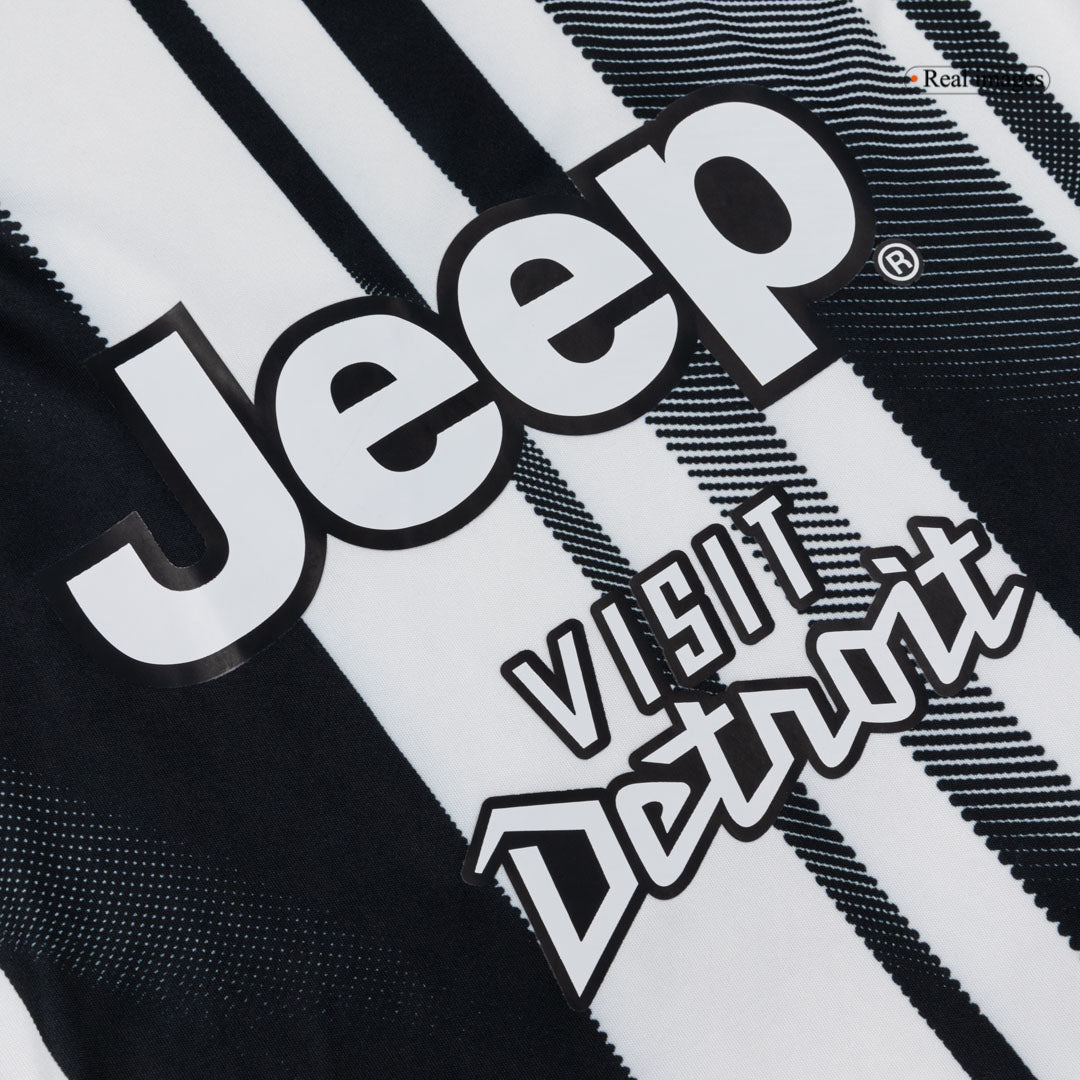 Juventus Mens Home Long Sleeve Soccer Jersey 2025/26 Black&White