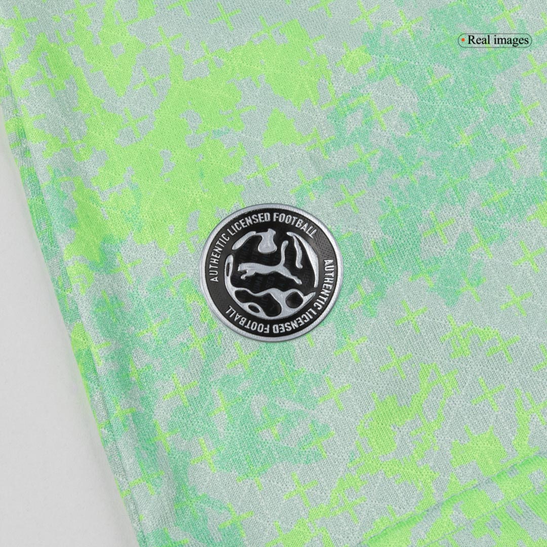 AKANJI #5 Switzerland Mens Away Soccer Jersey World Cup 2026 Green - Player Version