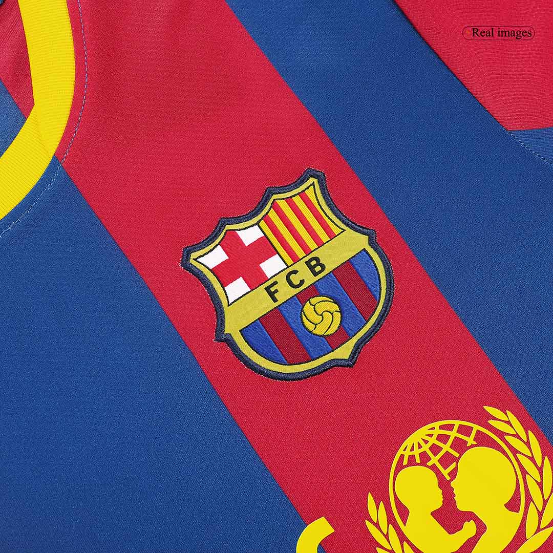 Retro Barcelona Mens Home Soccer Jersey 2010/11 Red&Blue