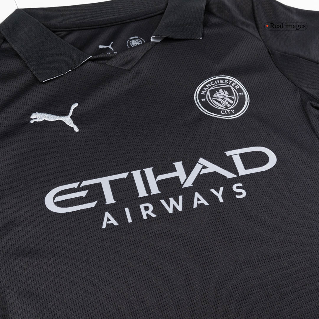Manchester City Kids Away Soccer Kit 2025/26 Black