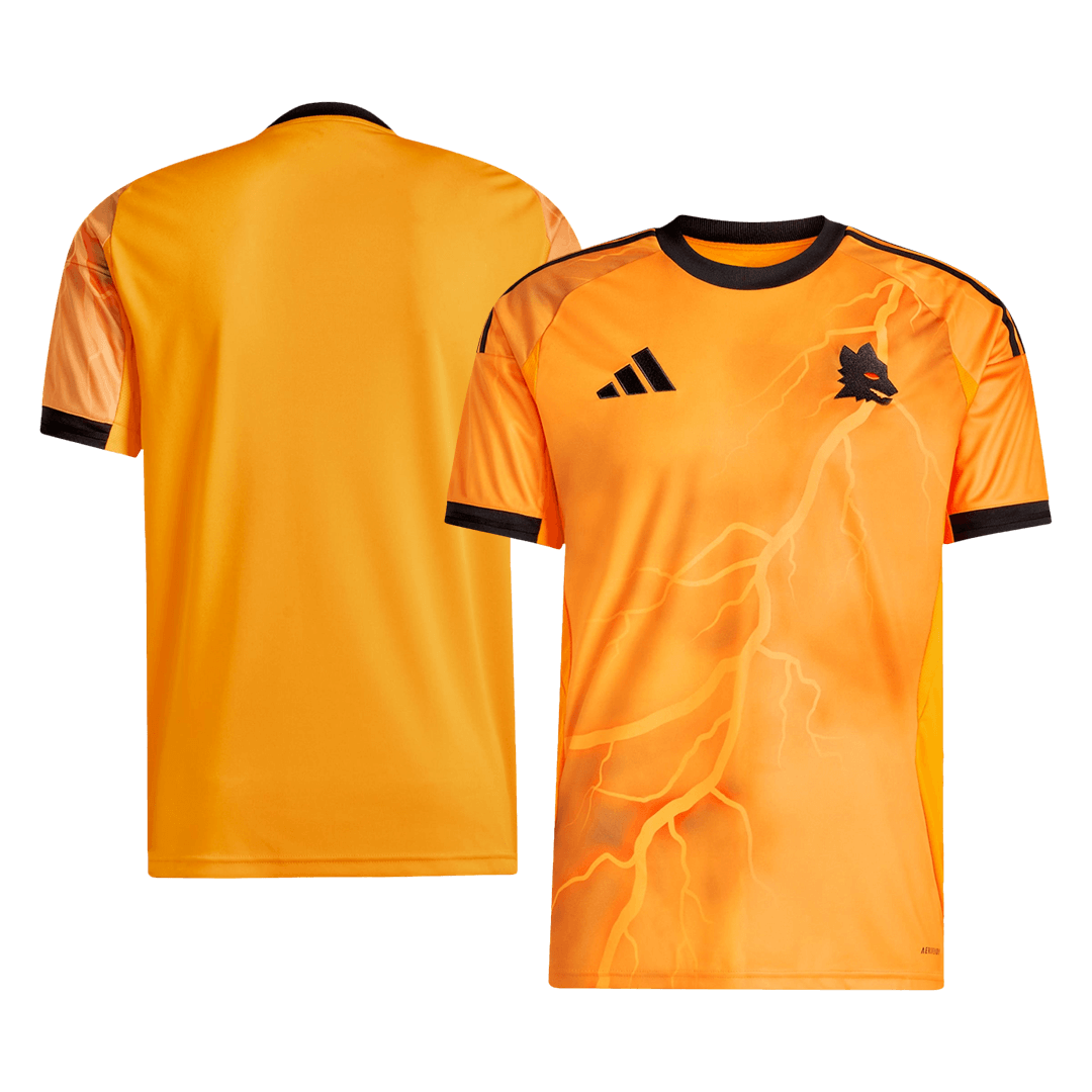 Roma Mens Away Soccer Jersey 2025/26 Orange