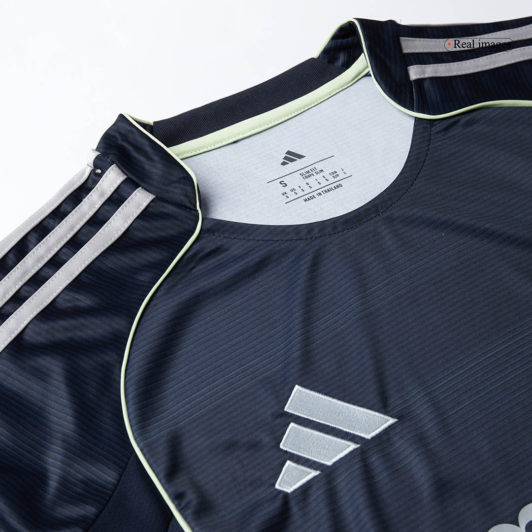 Real Madrid Mens Away Long Sleeve Soccer Jersey 2025/26 Navy
