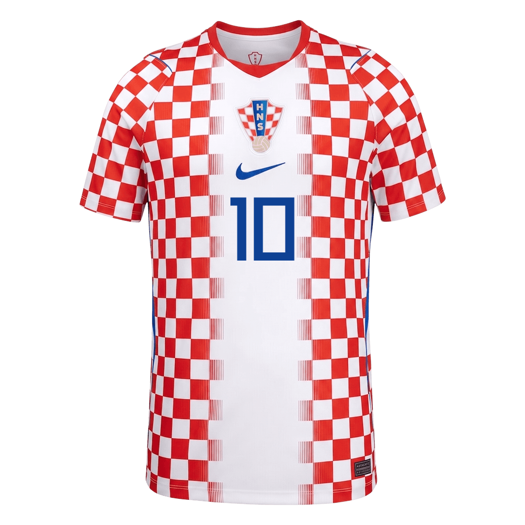 MODRIĆ #10 Croatia Mens Home Soccer Jersey World Cup 2026 Red&White
