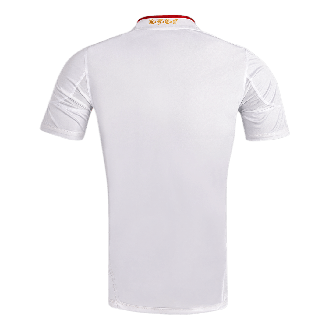 Retro Spain Mens Away Soccer Jersey 2010/12 White