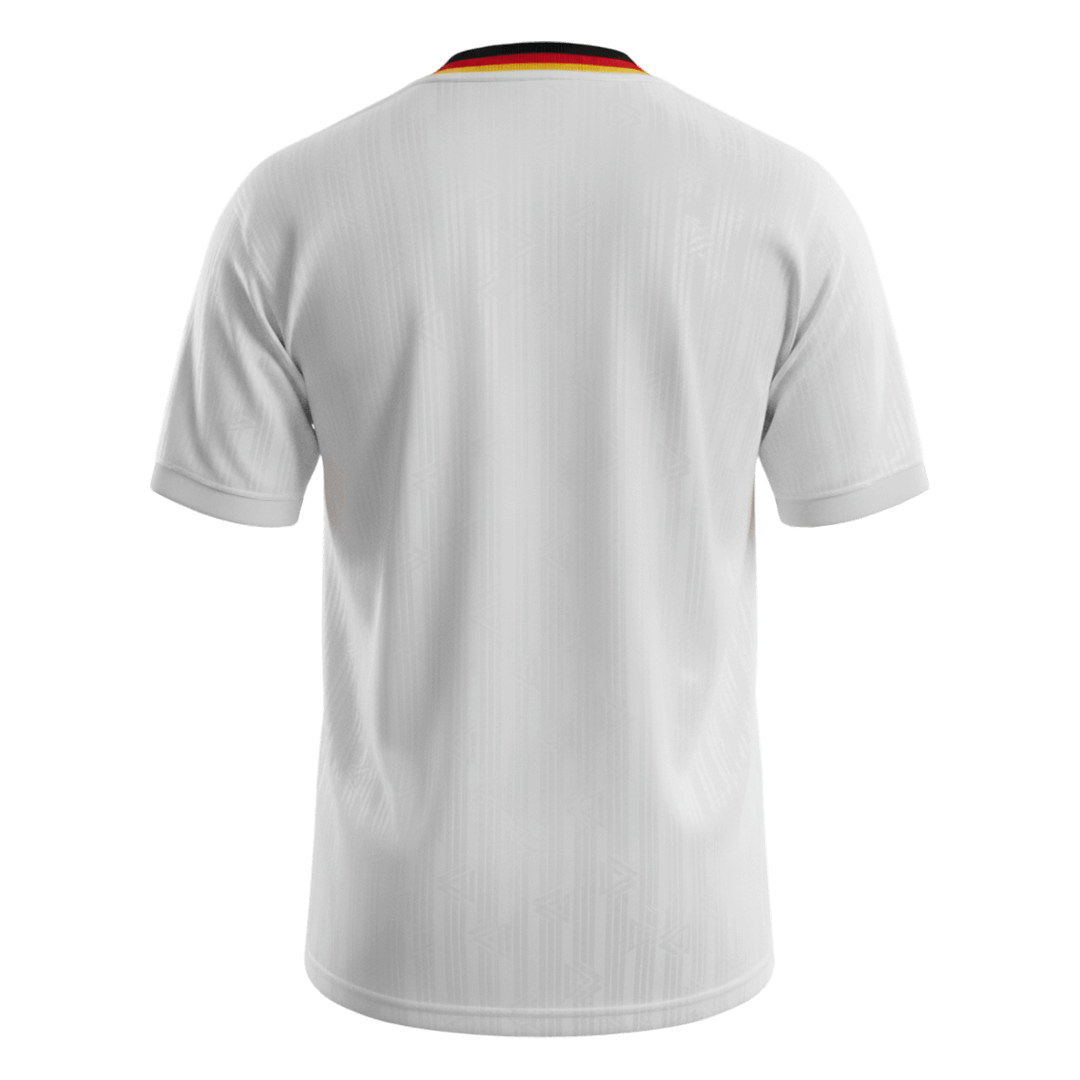 Retro Germany Mens Home Soccer Jersey 1994 White
