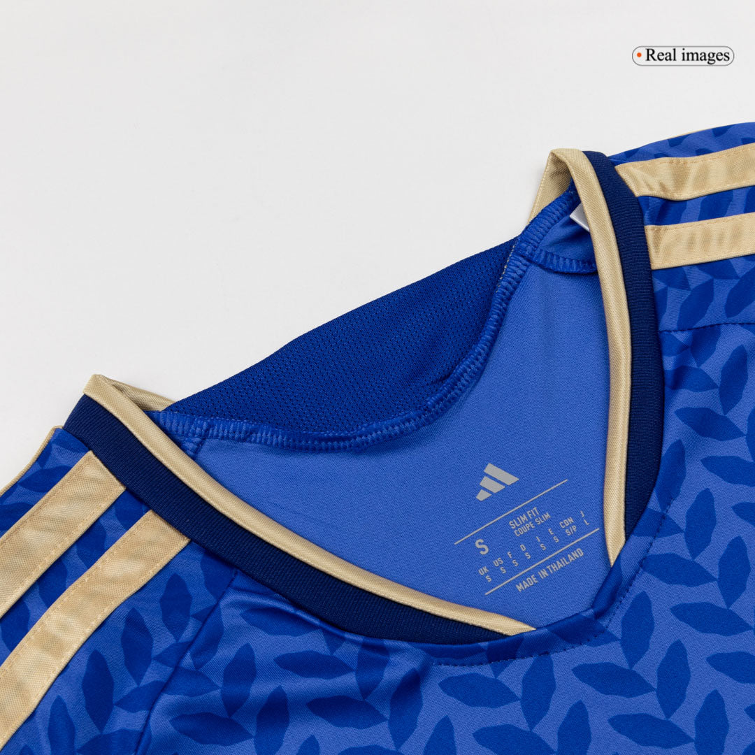 Italy Mens Home Long Sleeve Soccer Jersey World Cup 2026 Blue