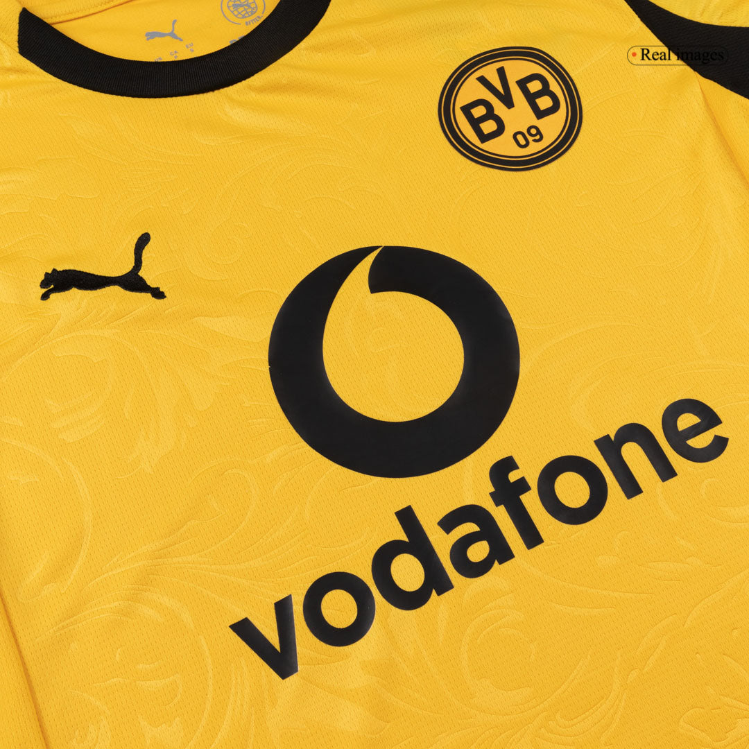 Borussia Dortmund Mens Home Soccer Jersey 2025/26 Yellow