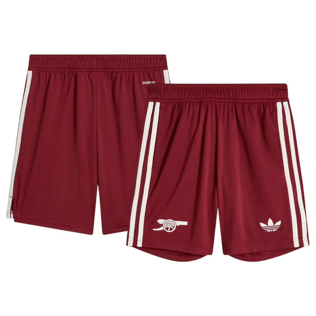 Arsenal Mens Third Away Soccer Shorts 2025/26 Red