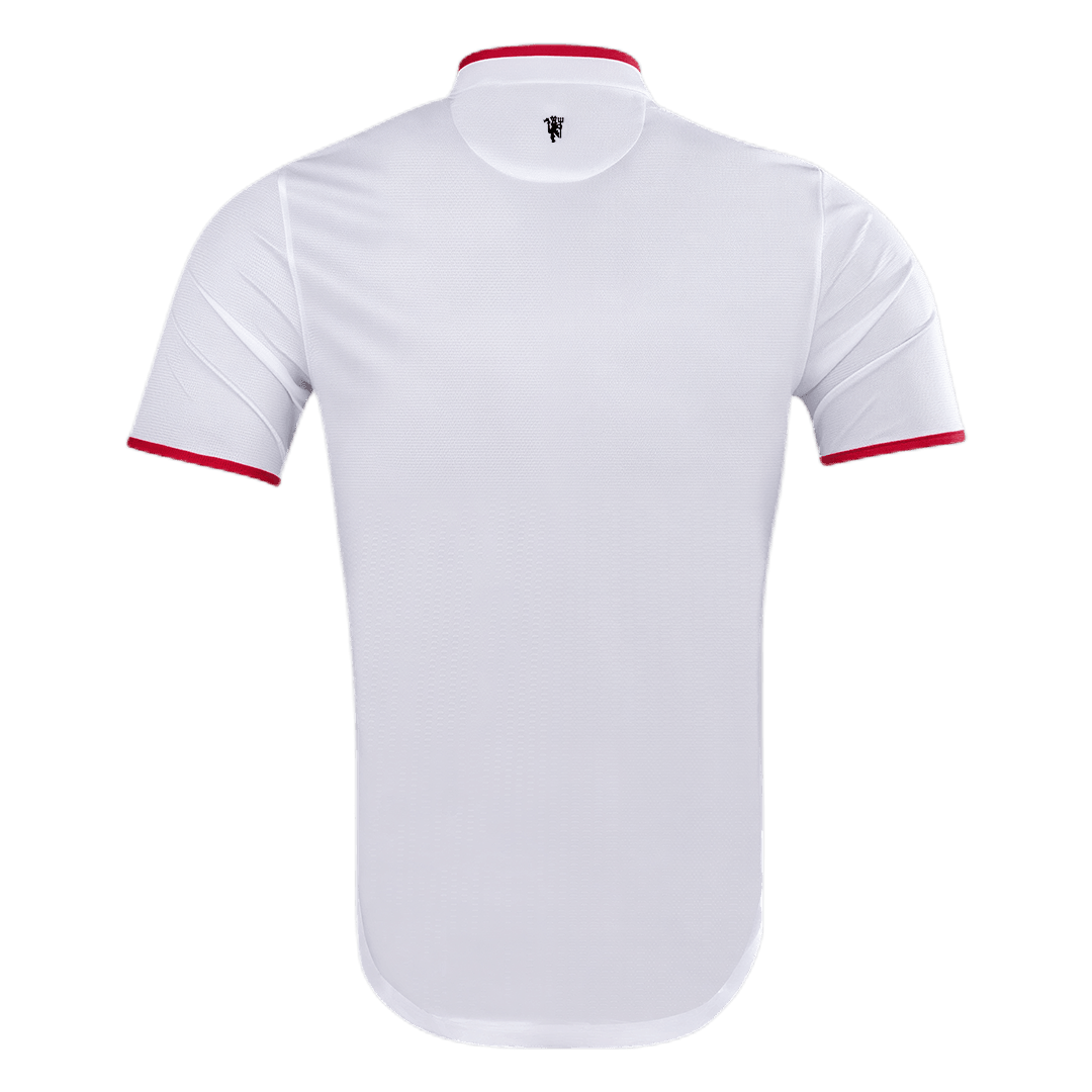Retro Manchester United Mens Away Soccer Jersey 2013/14 White
