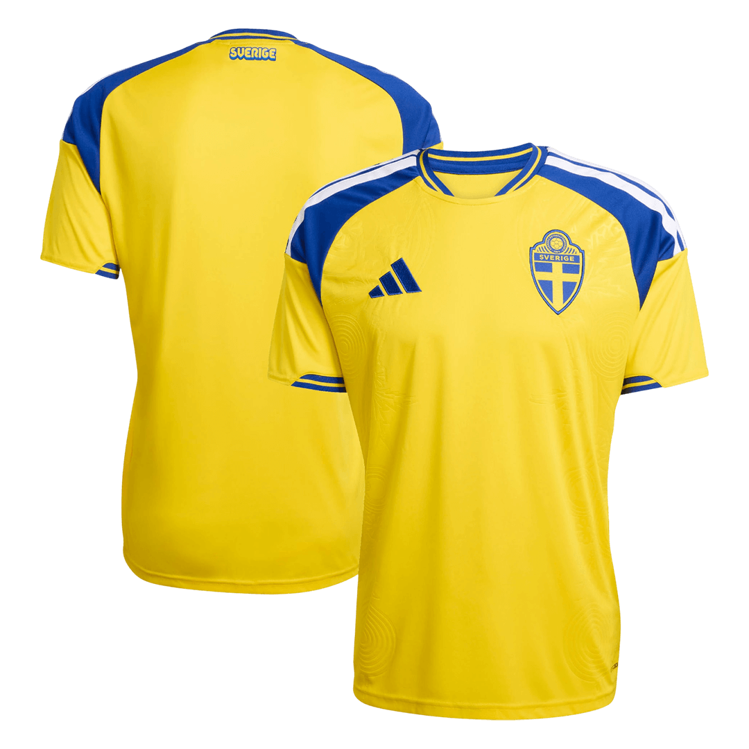 Sweden Mens Home Soccer Jersey World Cup 2026 Yellow