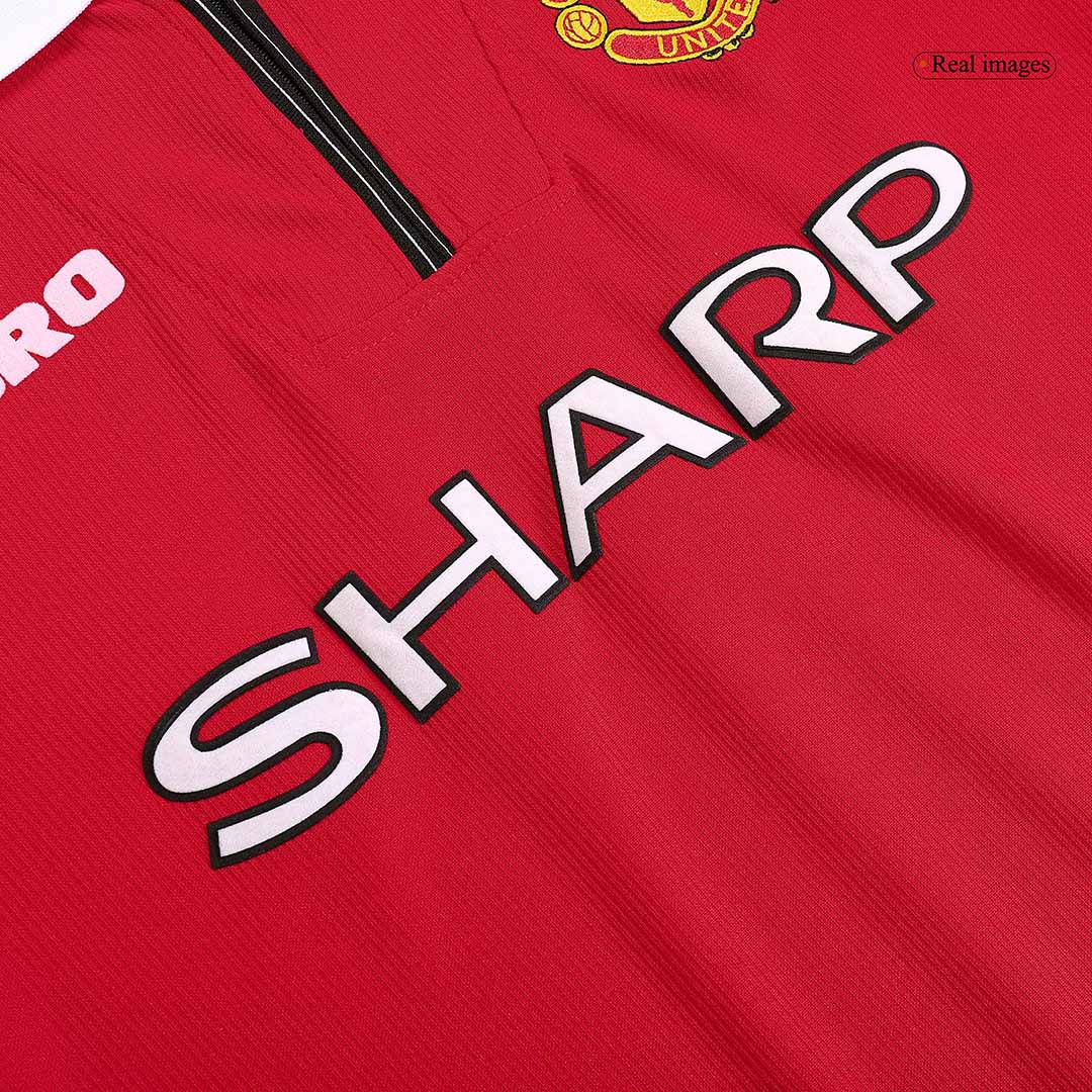 Retro Manchester United Mens Home Soccer Jersey 98/00 Red