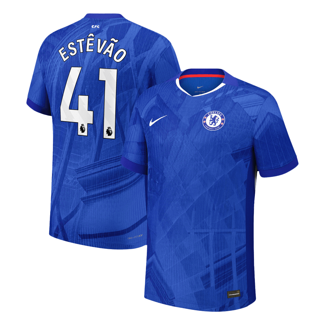 ESTÊVÃO #41 Chelsea Mens Home Soccer Jersey 2025/26 Blue - Player Version