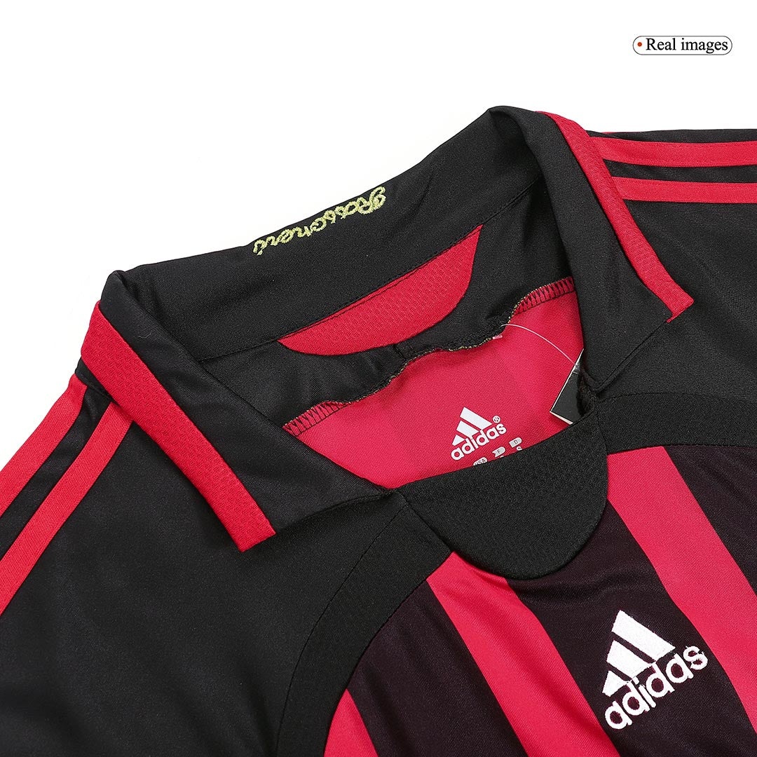 Retro AC Milan Mens Home Soccer Jersey 2006/07 Red&Black
