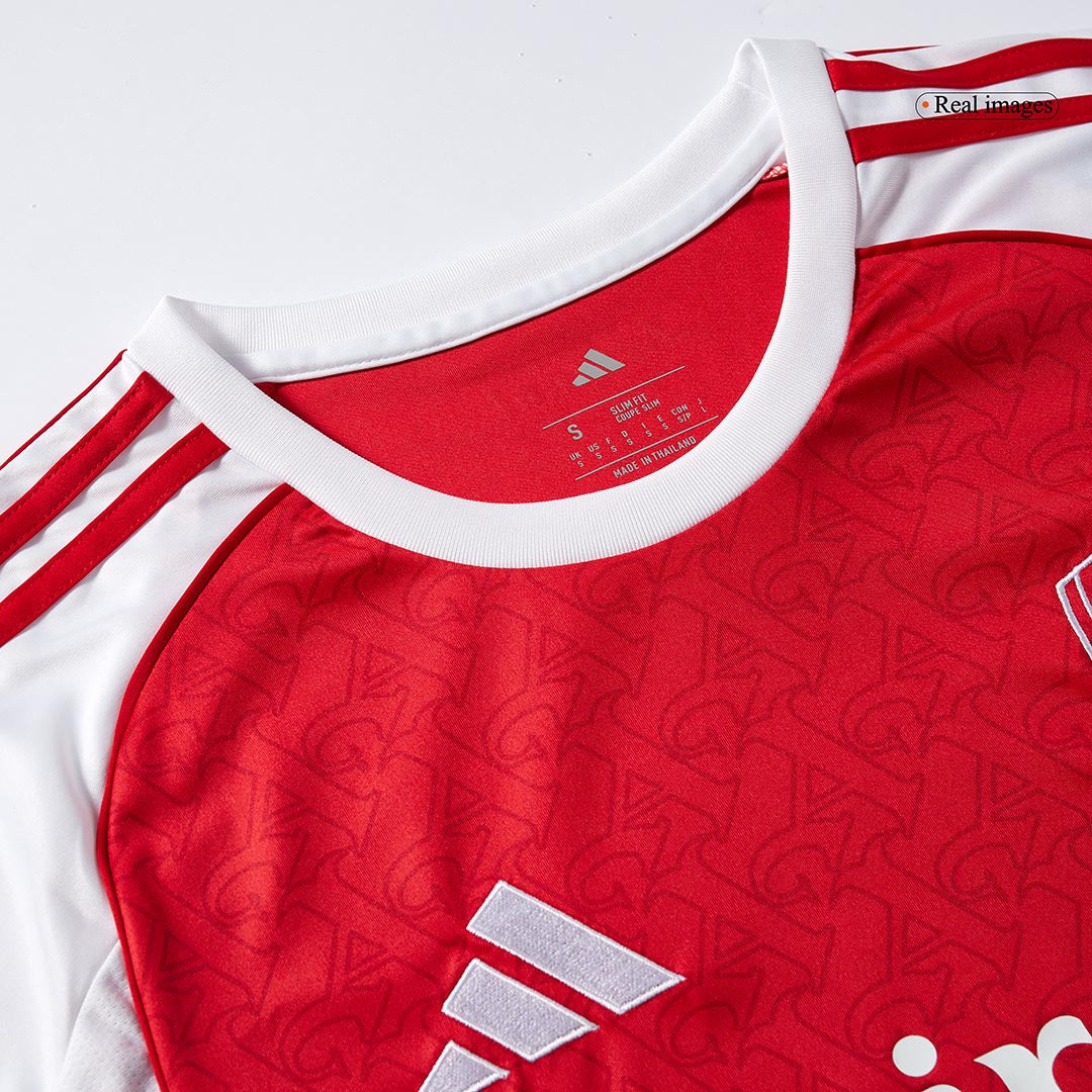 Arsenal Mens Home Long Sleeve Soccer Jersey 2025/26 Red