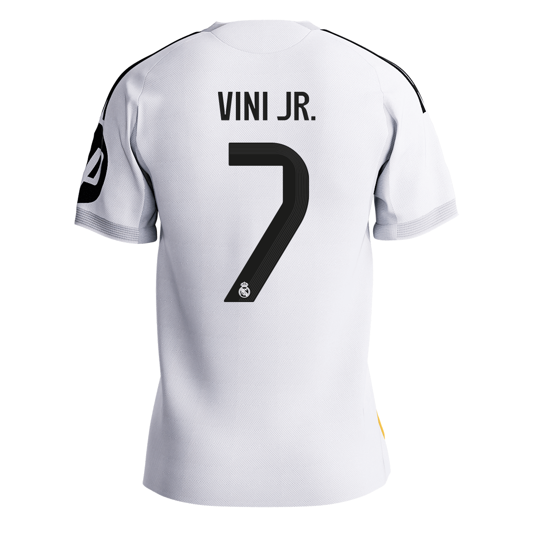 VINI JR. #7 Real Madrid Mens Home Soccer Jersey 2025/26 White - Player Version [PREMIUM]