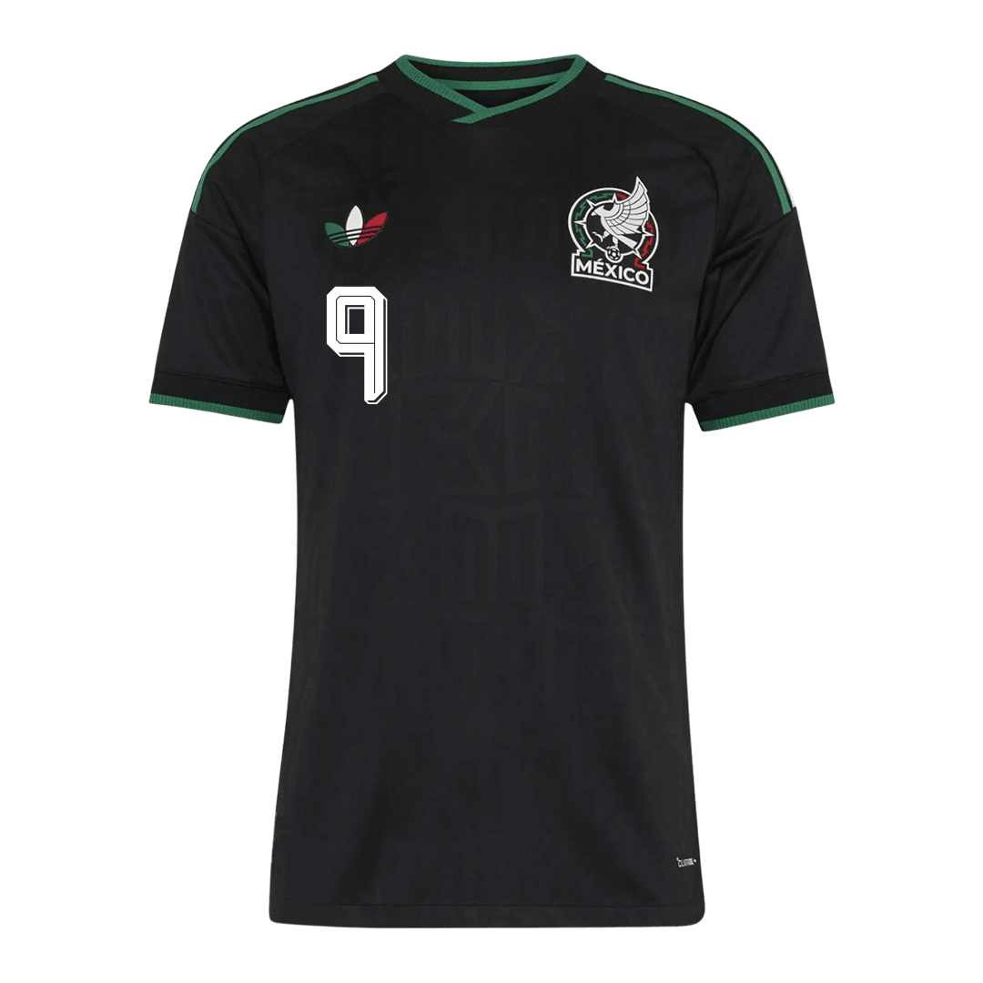 RAÚL #9 Mexico Mens Third Away Soccer Jersey World Cup 2026 Black - Player Version