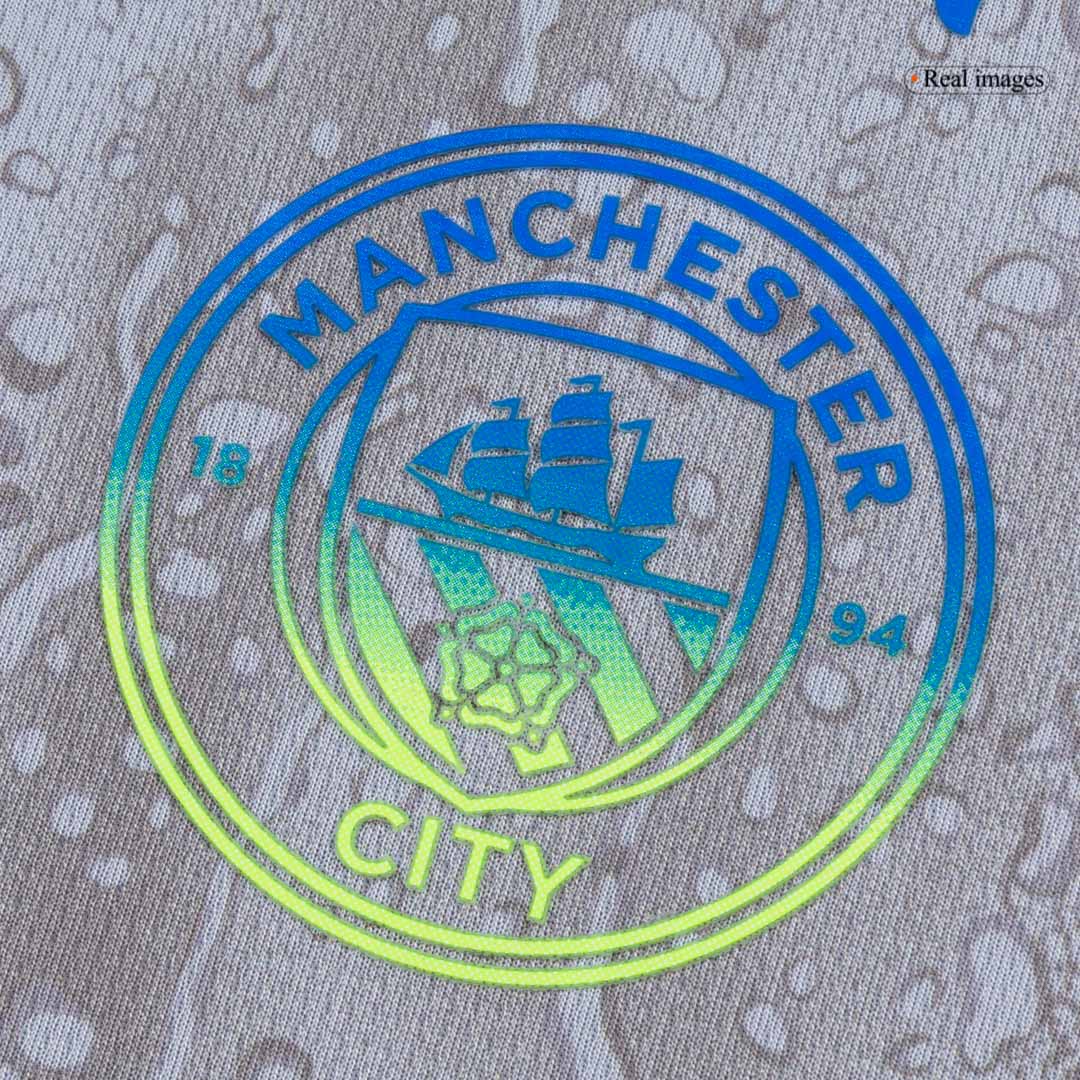 Manchester City Mens Third Away Soccer Jersey 2025/26 Gray