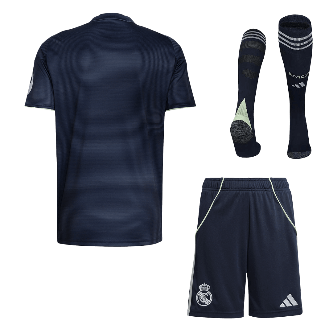 Real Madrid Mens Away Soccer Full Set 2025/26 Navy [PREMIUM]