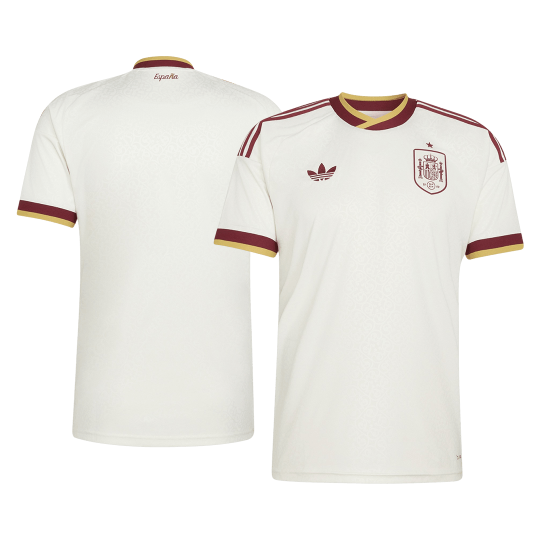 Spain Mens Away Soccer Jersey World Cup 2026 White