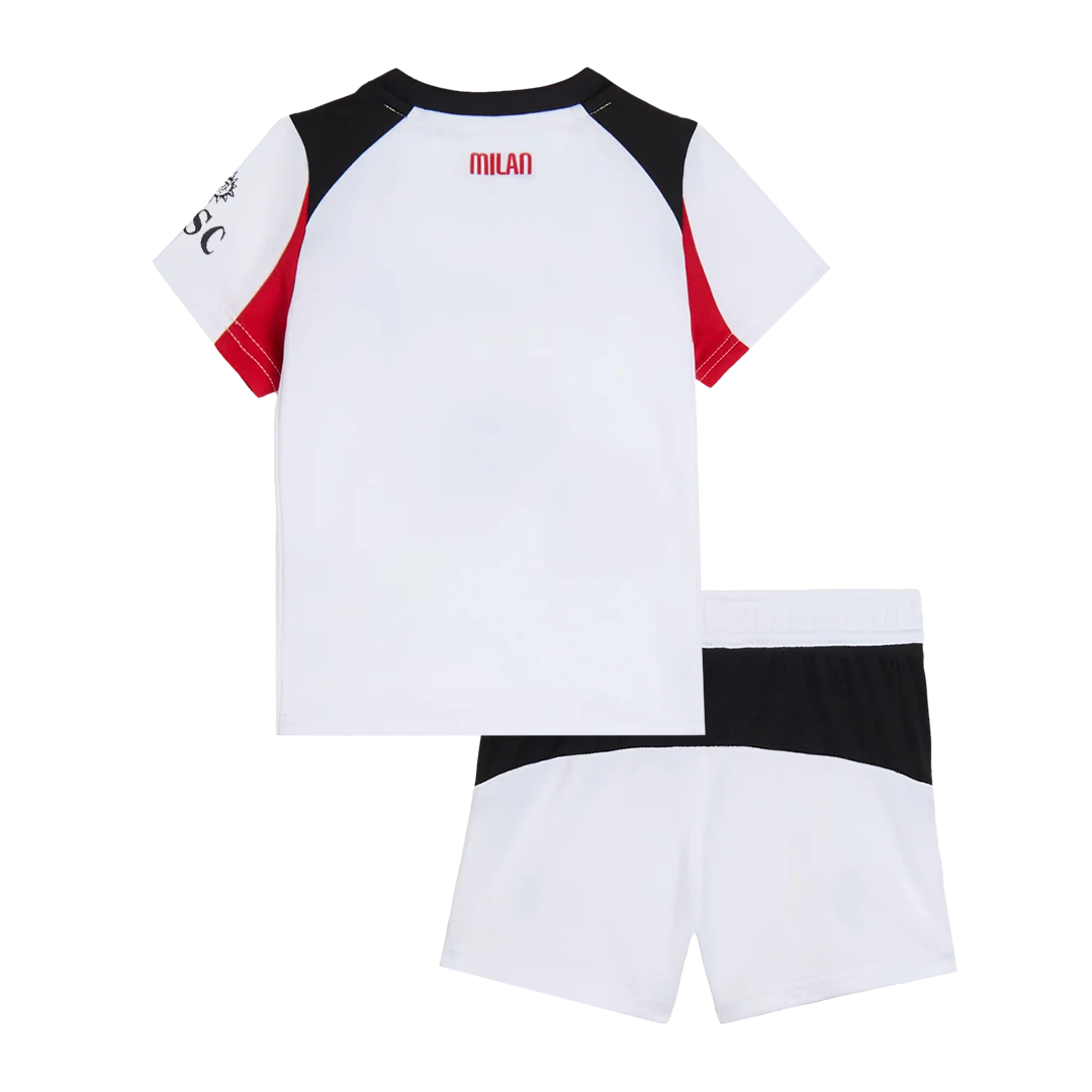 AC Milan Kids Away Soccer Kit 2025/26 White