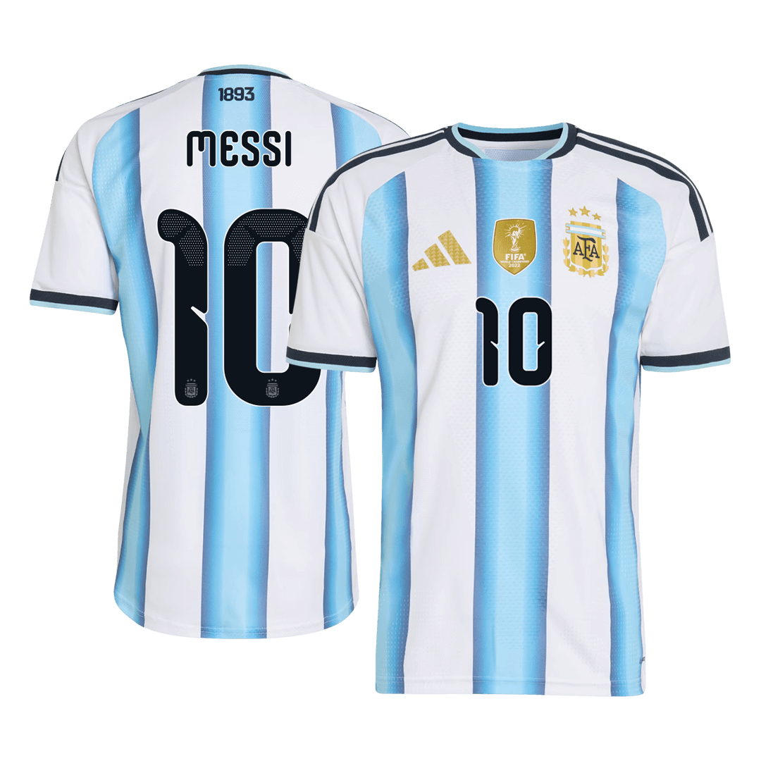 MESSI #10 Argentina Mens Home Soccer Jersey World Cup 2026 Blue&White - Player Version