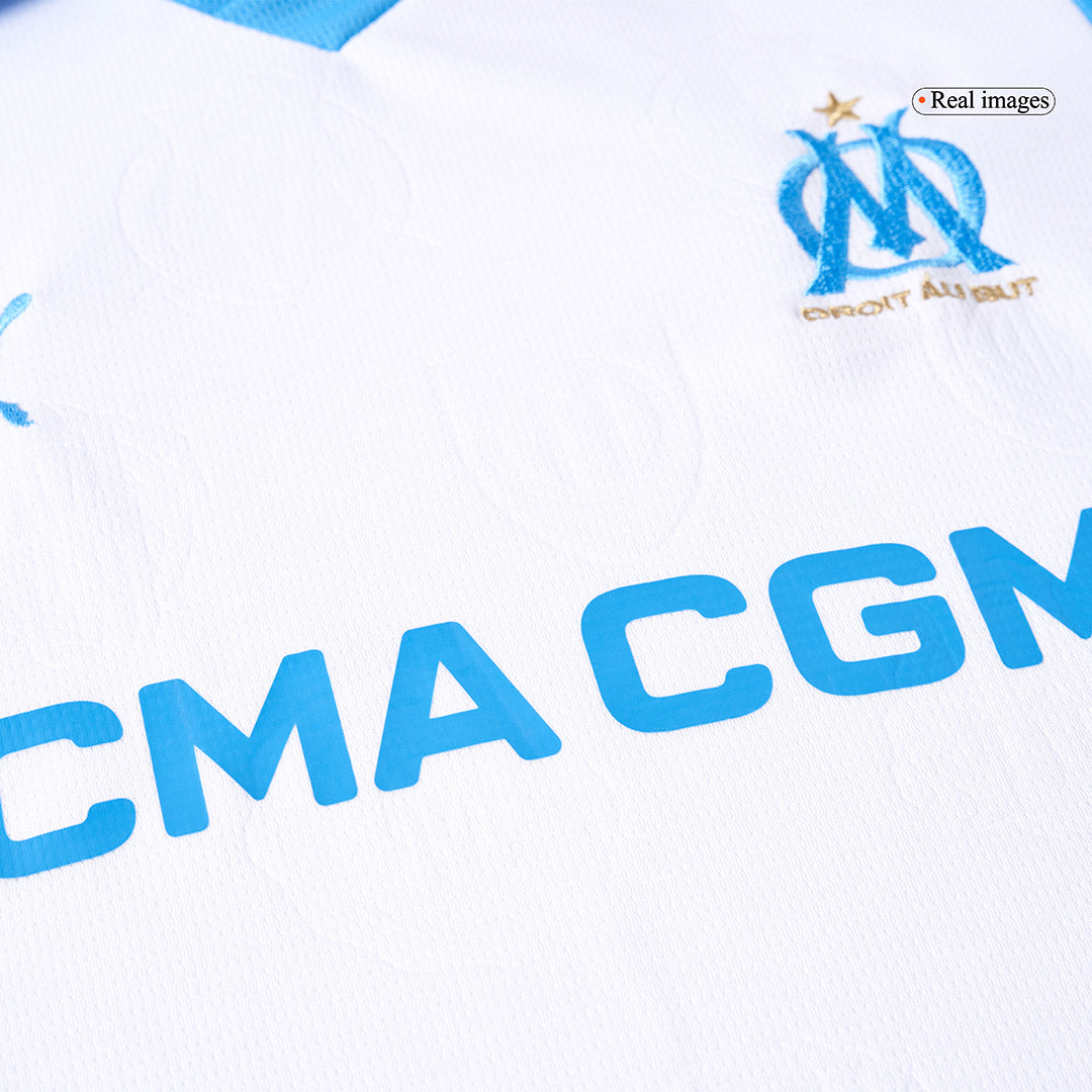 Marseille Kids Home Soccer Kit 2025/26 White