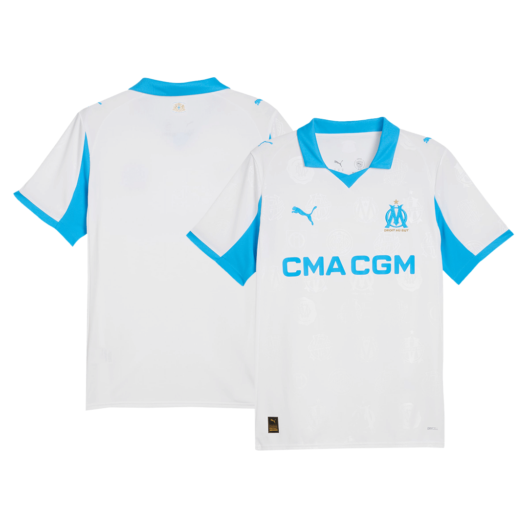 Marseille Mens Home Soccer Jersey 2025/26 White