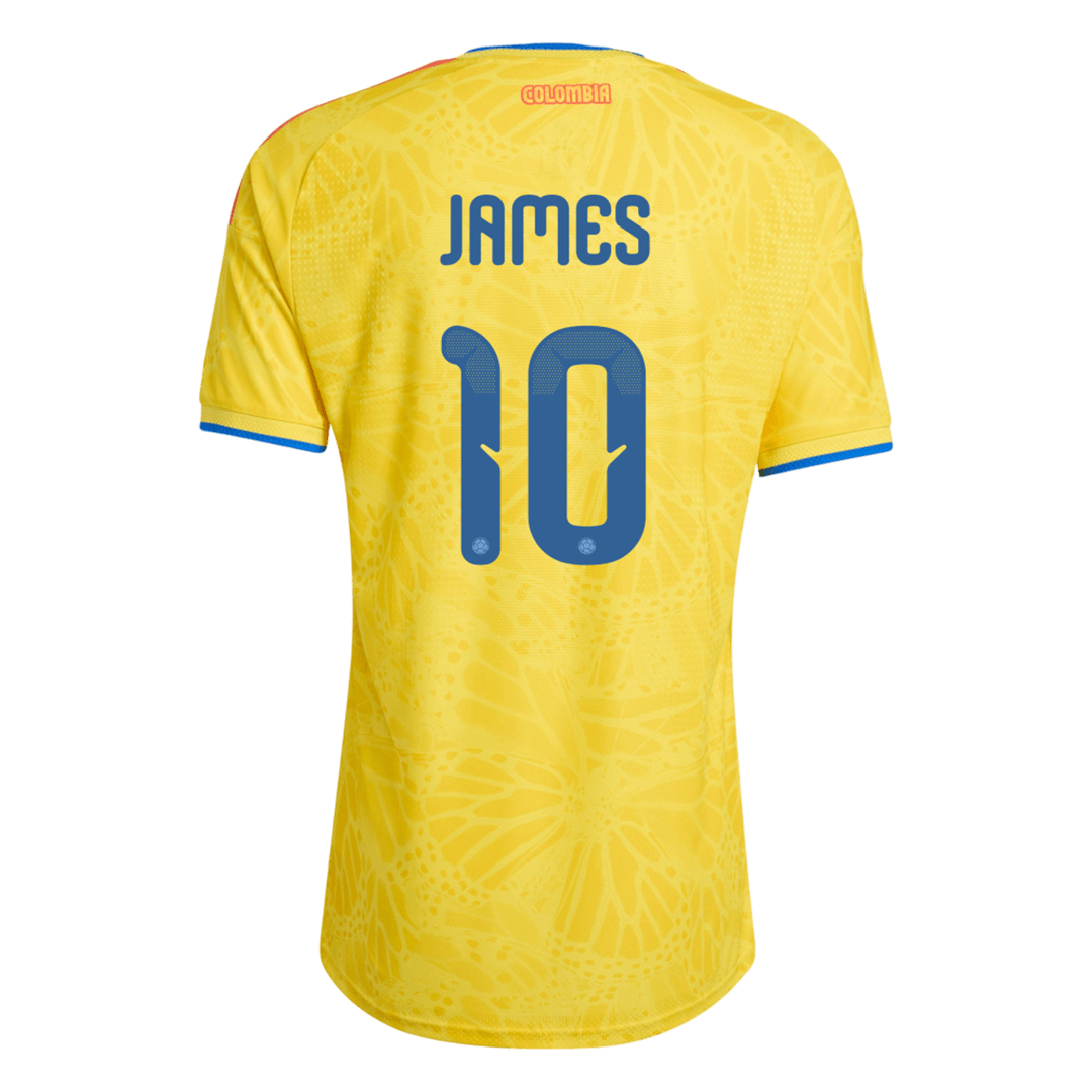 JAMES #10 Colombia Mens Home Soccer Jersey World Cup 2026 Yellow - Player Version