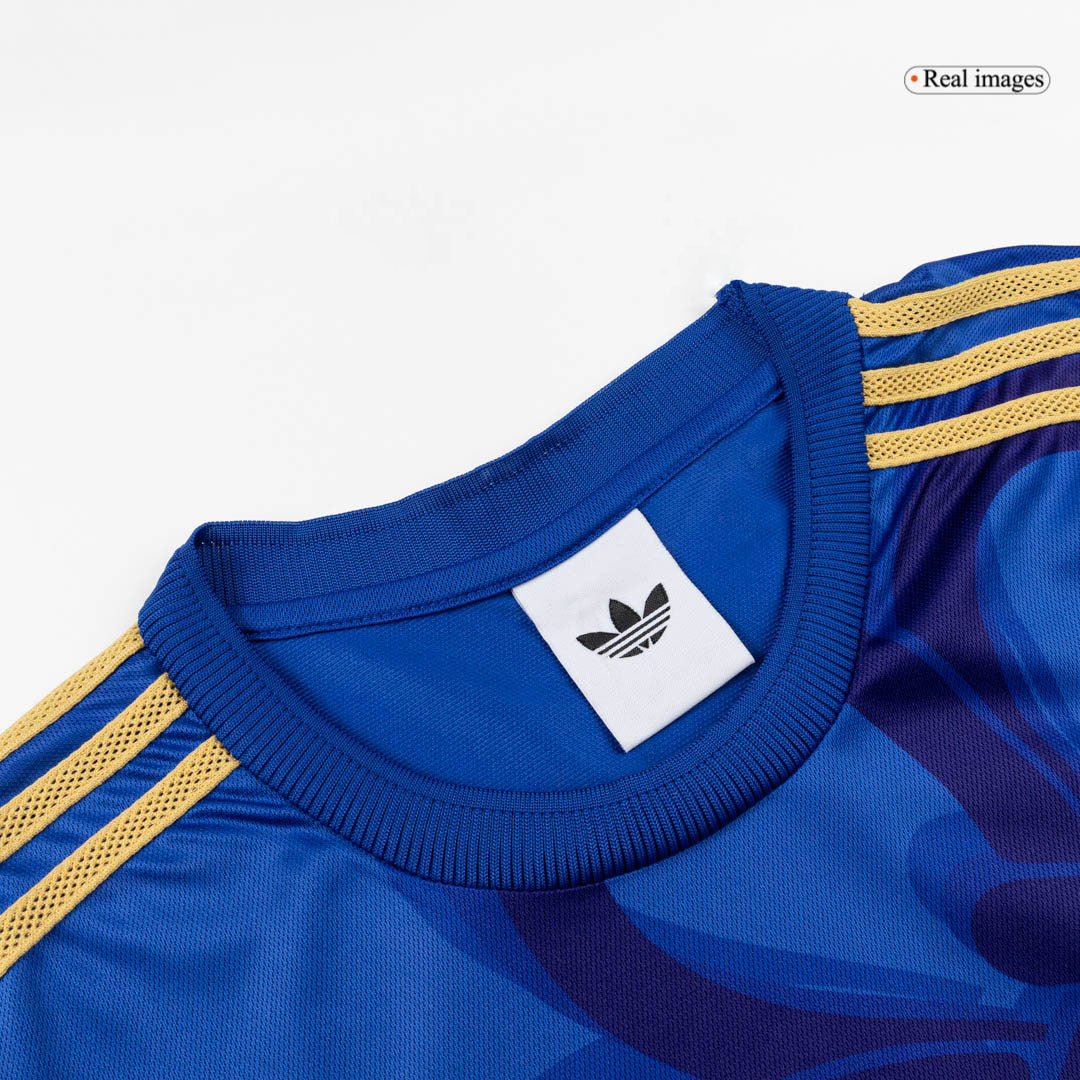 Real Madrid Mens Long Sleeve Soccer Jersey 2025/26 Blue