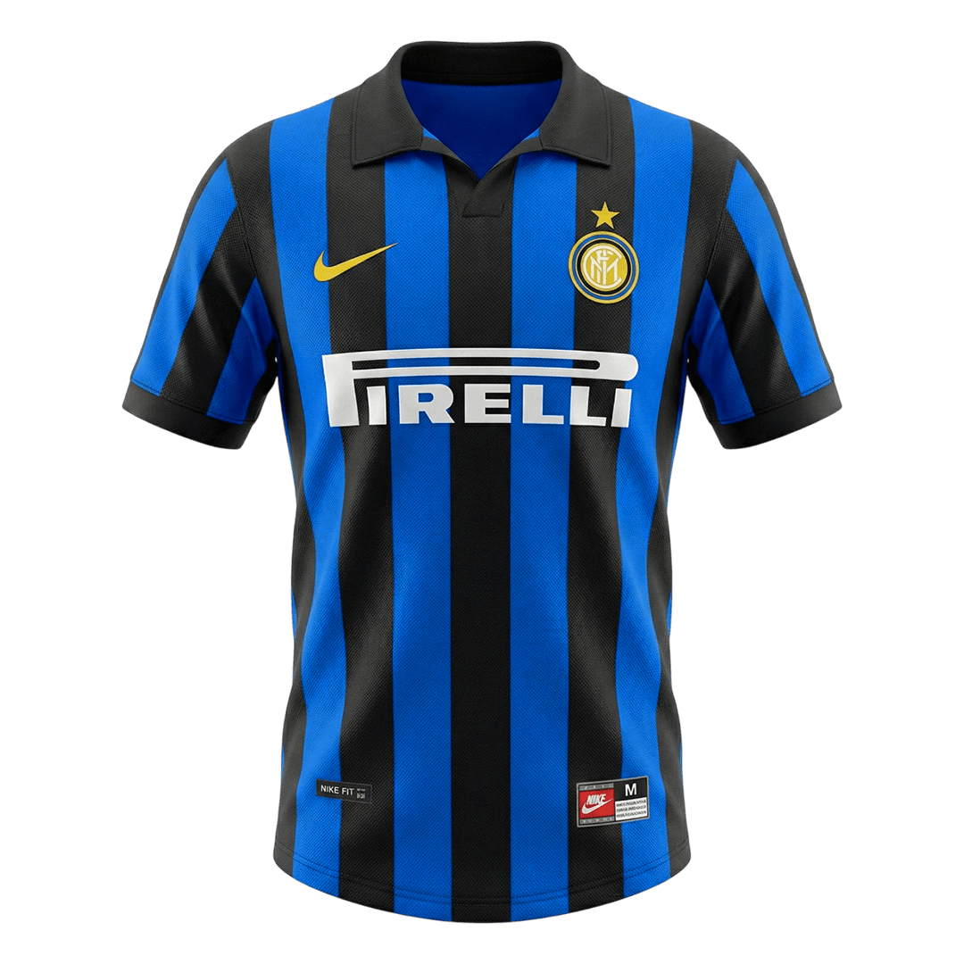 Retro Inter Milan Mens Home Soccer Jersey 1998/99 Blue&Black