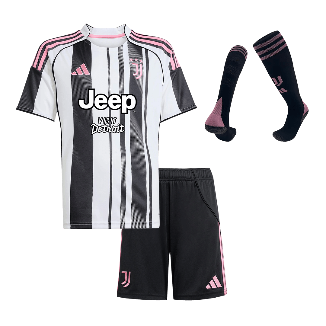 Juventus Kids Home Soccer Full Set 2025/26 Black&White